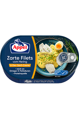 Appel - HERRING FILLETS in Egg Mustard Creme - 200g