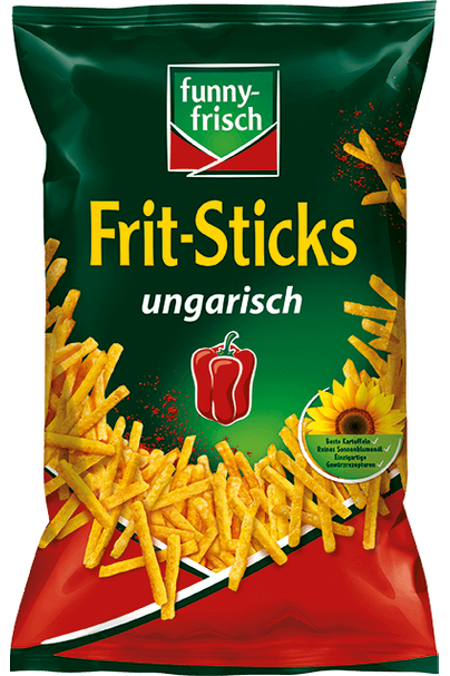 FUNNY FRISCH Frit Sticks - HUNGARIAN - UNGARISCH - 100g