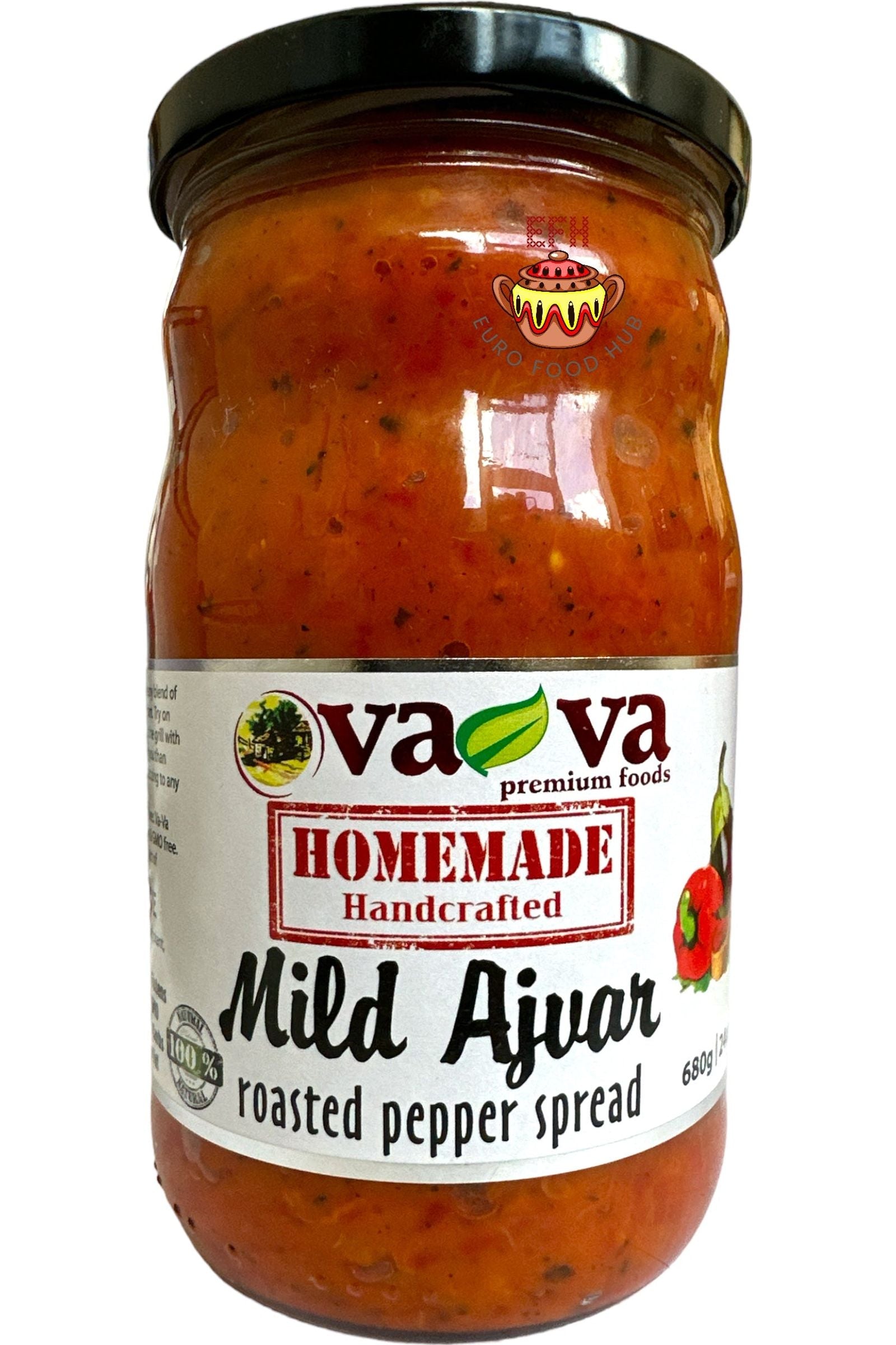 Va-Va Homemade Ajvar 680g - Hot or Mild