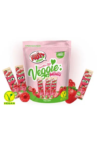 FRITT Vegan - Smoothie Style Chews - Strawberry & Raspberry - 14 sticks