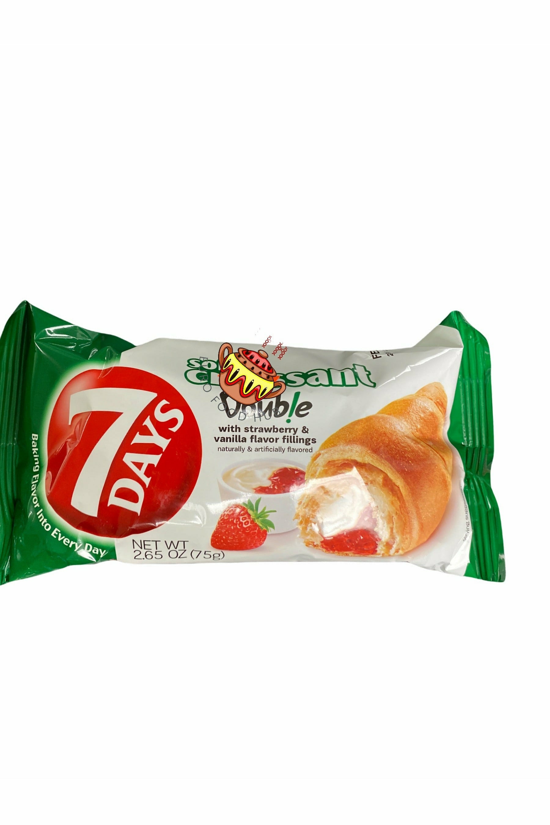 7 Days Croissant - Strawberry & Vanilla Filling