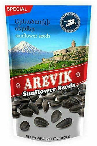 Roasted Sunflower Seeds - AREVIK - 500g Best by 9.24.2025