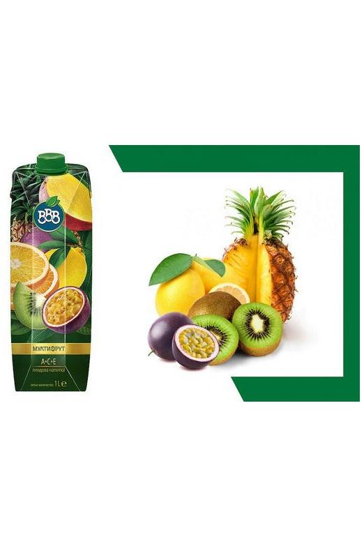 Multi-Fruit Drink A+C+E - BBB - 1L - Best by 10.7.2025