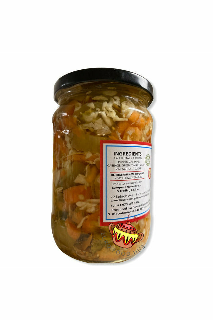 Brian's European Natural Foods - Cocktail Salad - Mixed Pickle - 580g