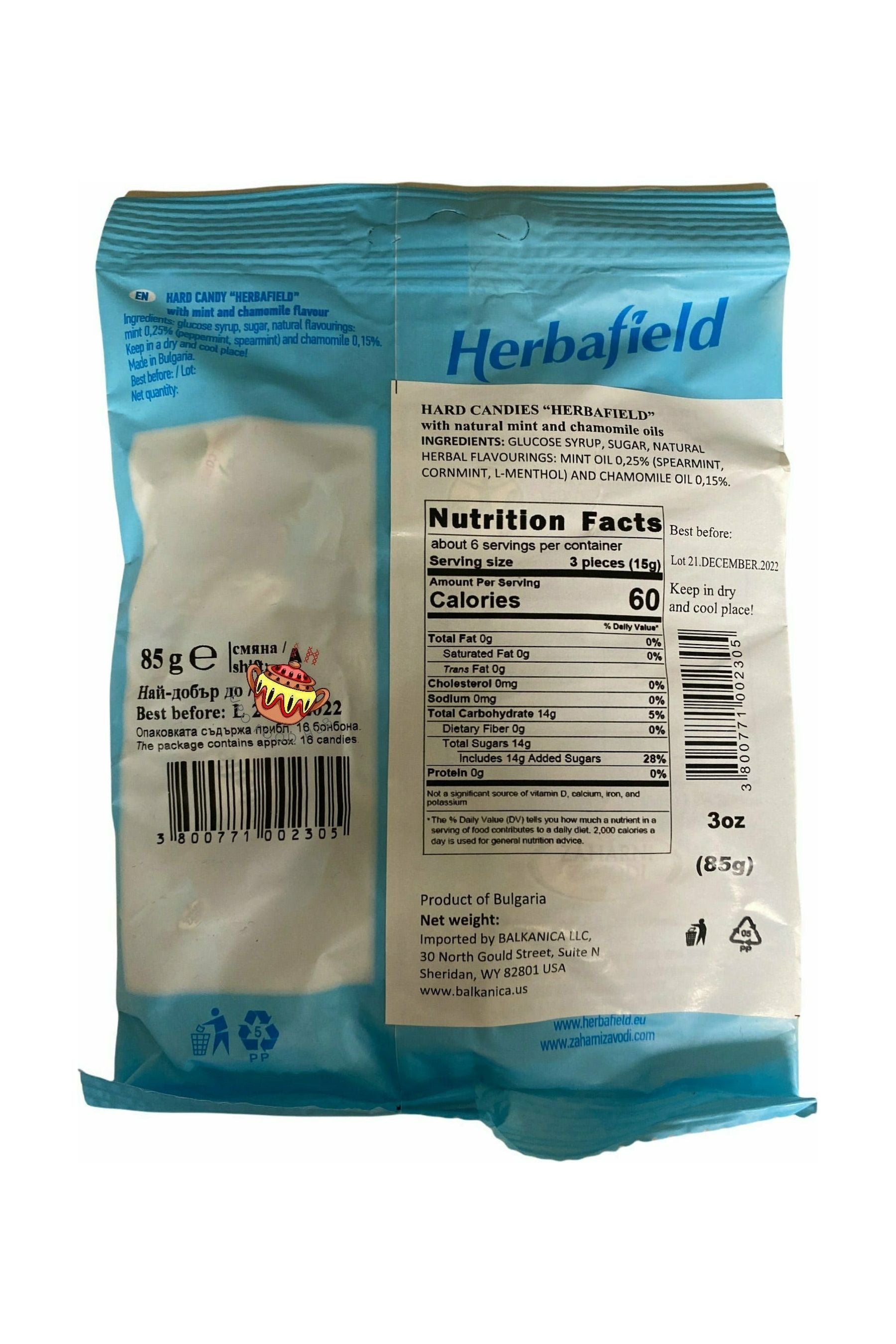 Herbafield - LUKCHETA - Hard Candy Mints - Classic