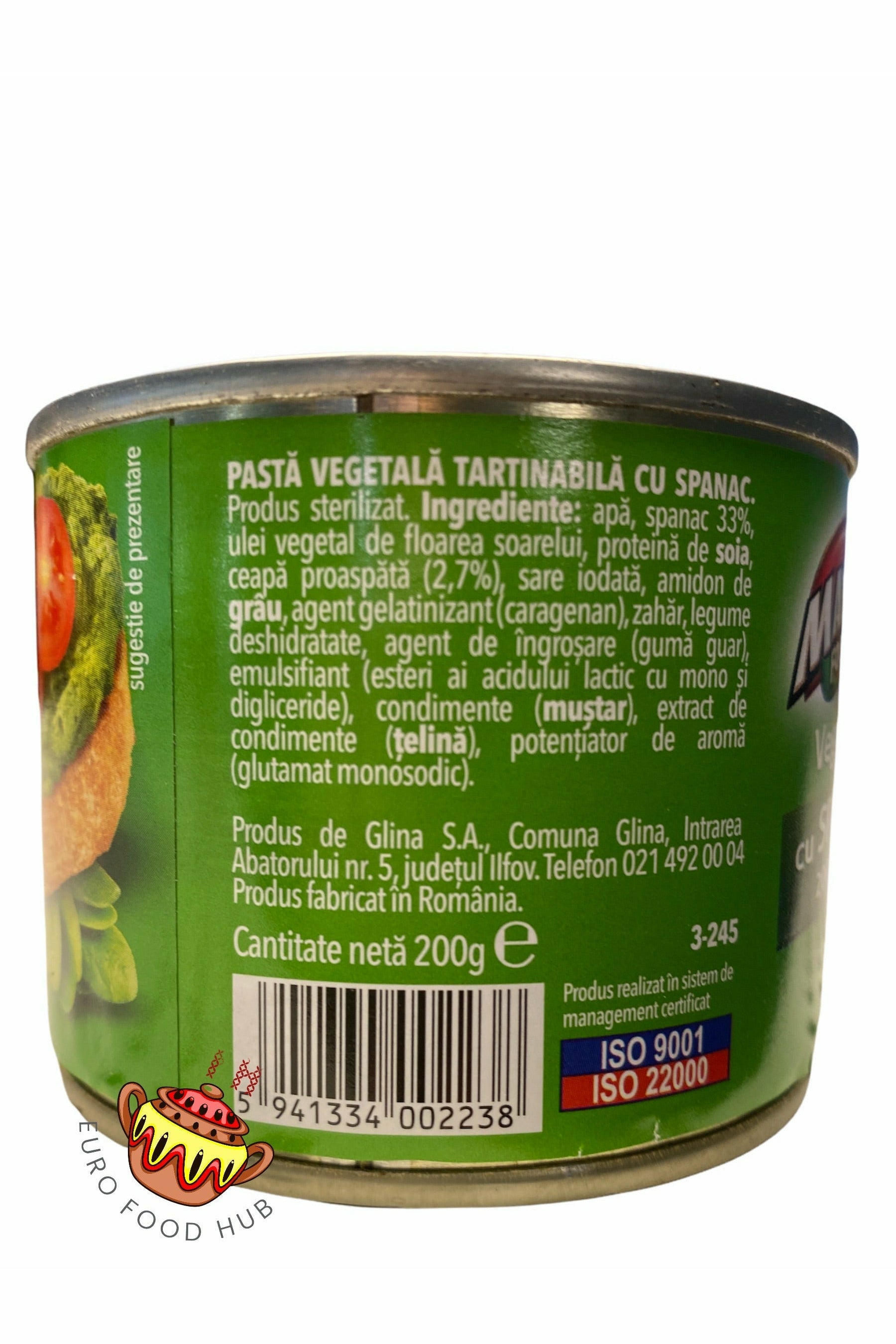 Vegetarian Pate - SPINACH - Mandy Foods
