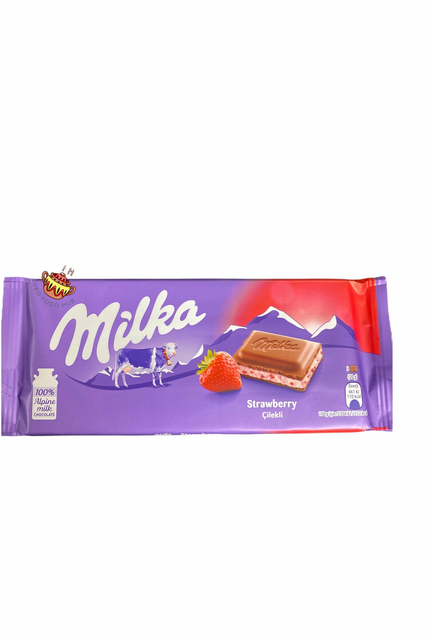 Milka Chocolate - Strawberry - 100g