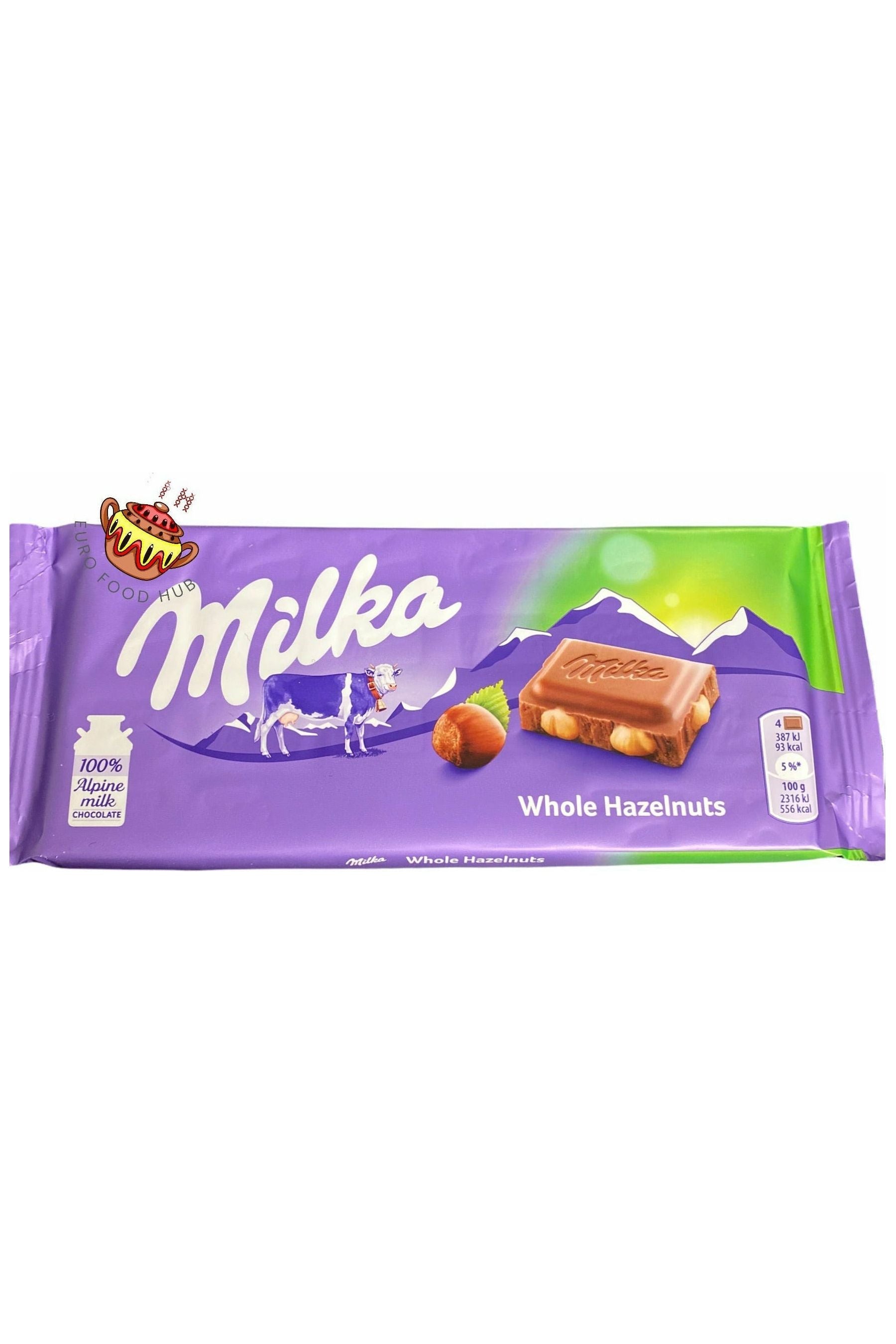 Milka Chocolate - Whole Hazelnuts - 100g