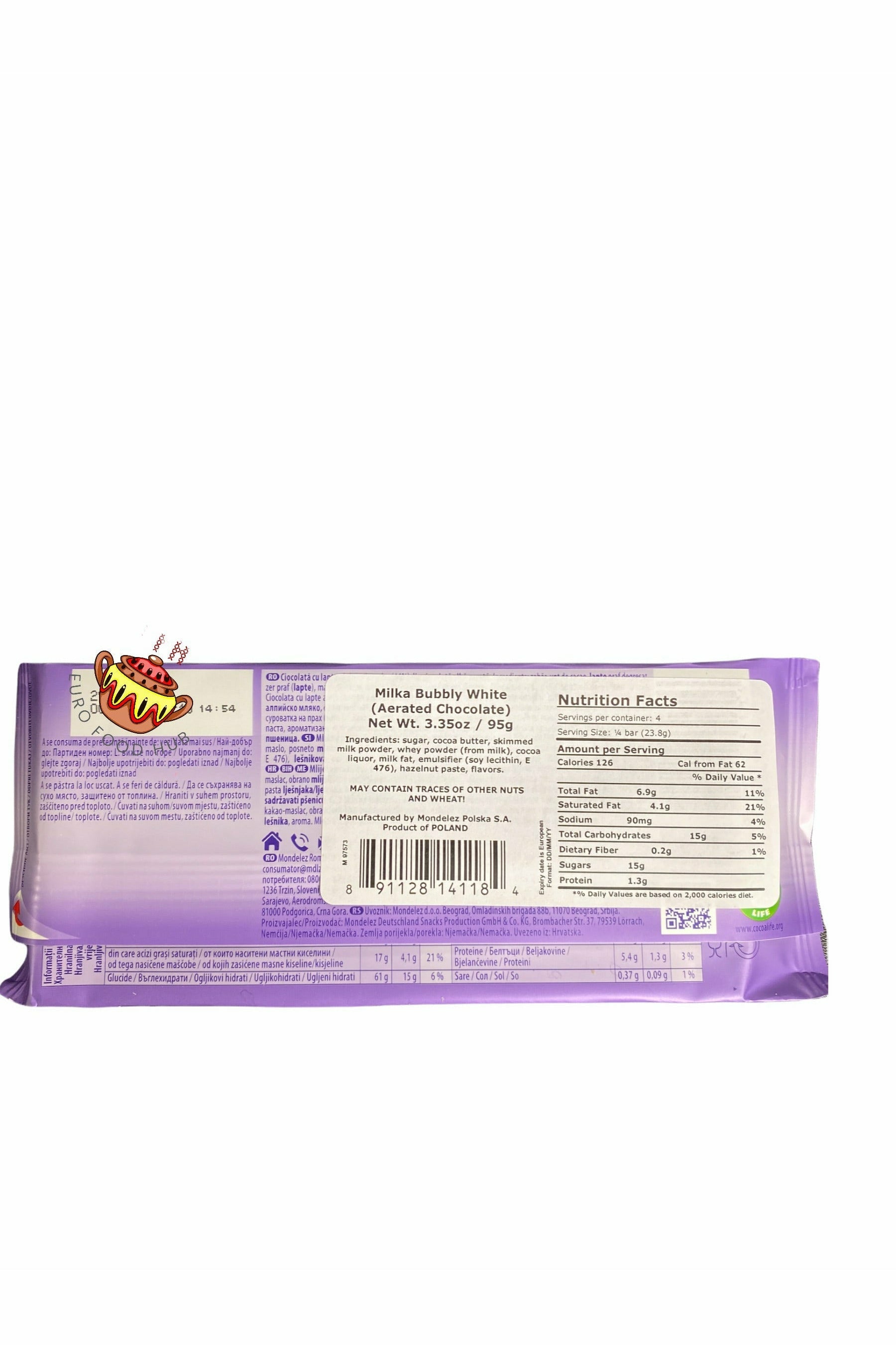 Milka Chocolate - BUBBLY White