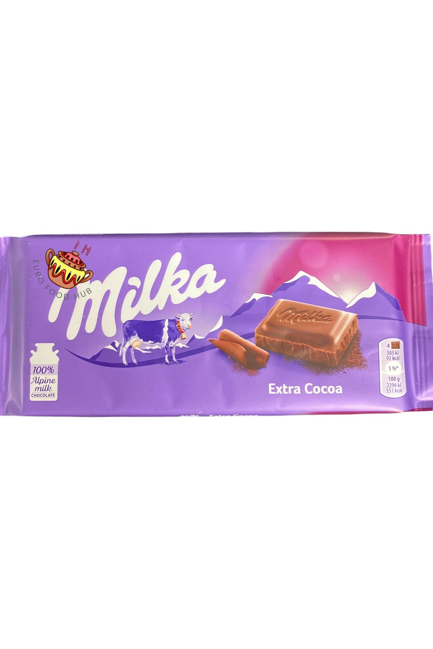 Milka Chocolate - Extra Cocoa - Zartherb