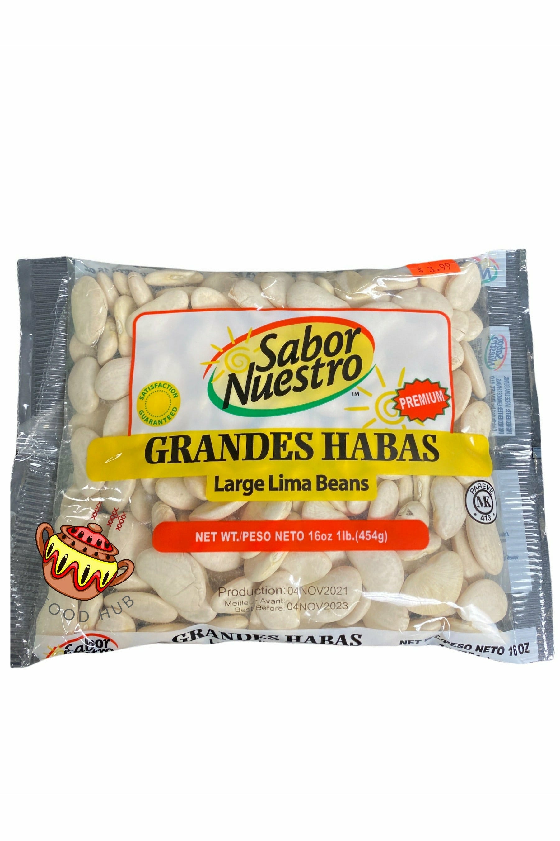 Large Lima Beans - Sabor Nuestro - 454g/16oz