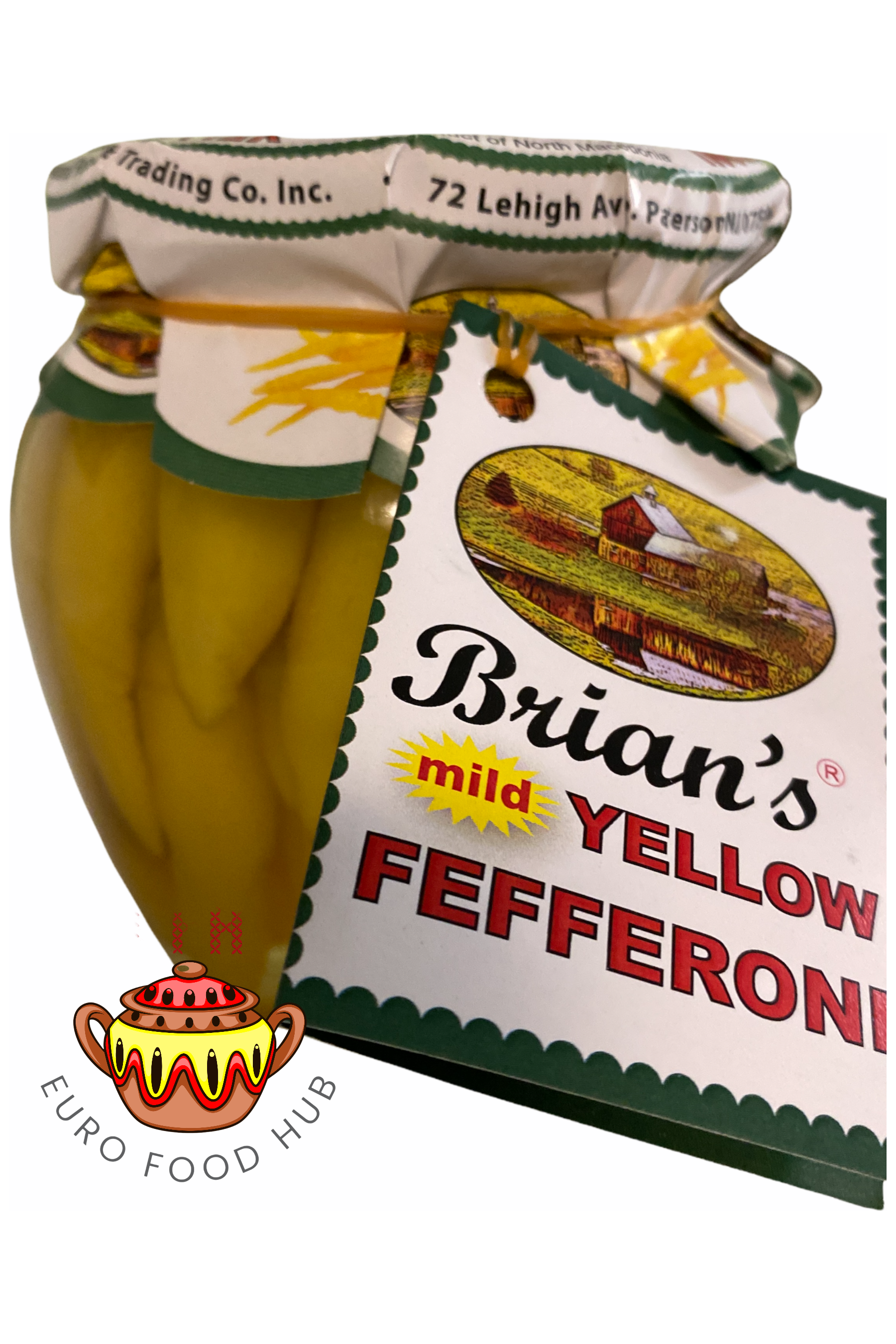 Brian's Yellow Fefferoni - Mild or Hot - 550g