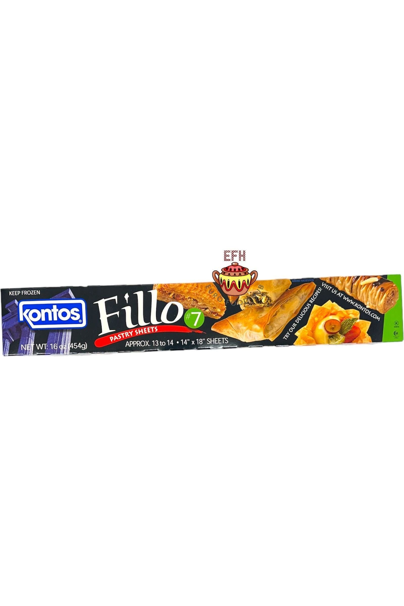 Kontos Fillo Dough - Phyllo Pastry Sheets - Available in #4,#5,#7,#10