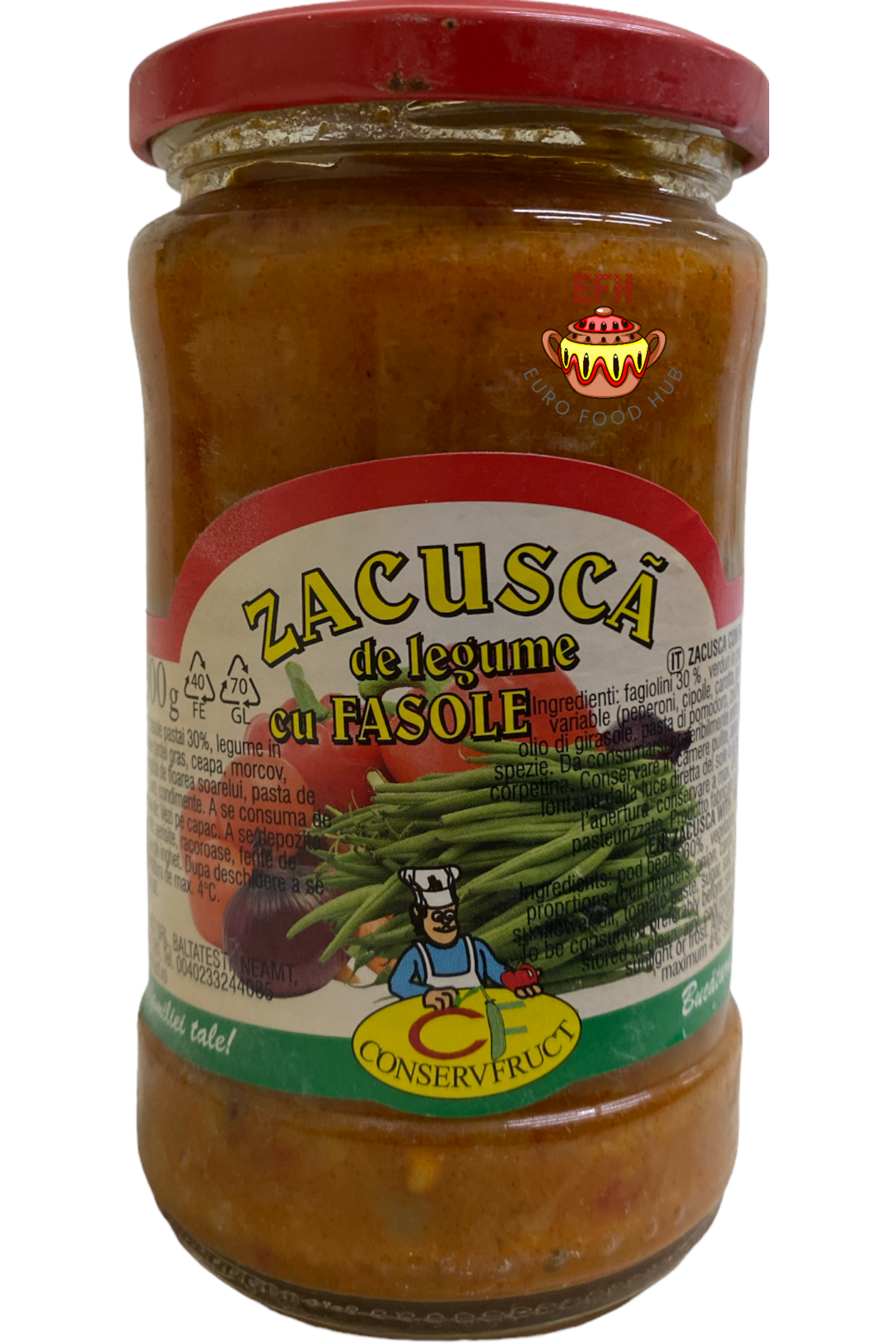 Zacusca de Legume cu Fasole - Romanian Veggie Relish with Beans