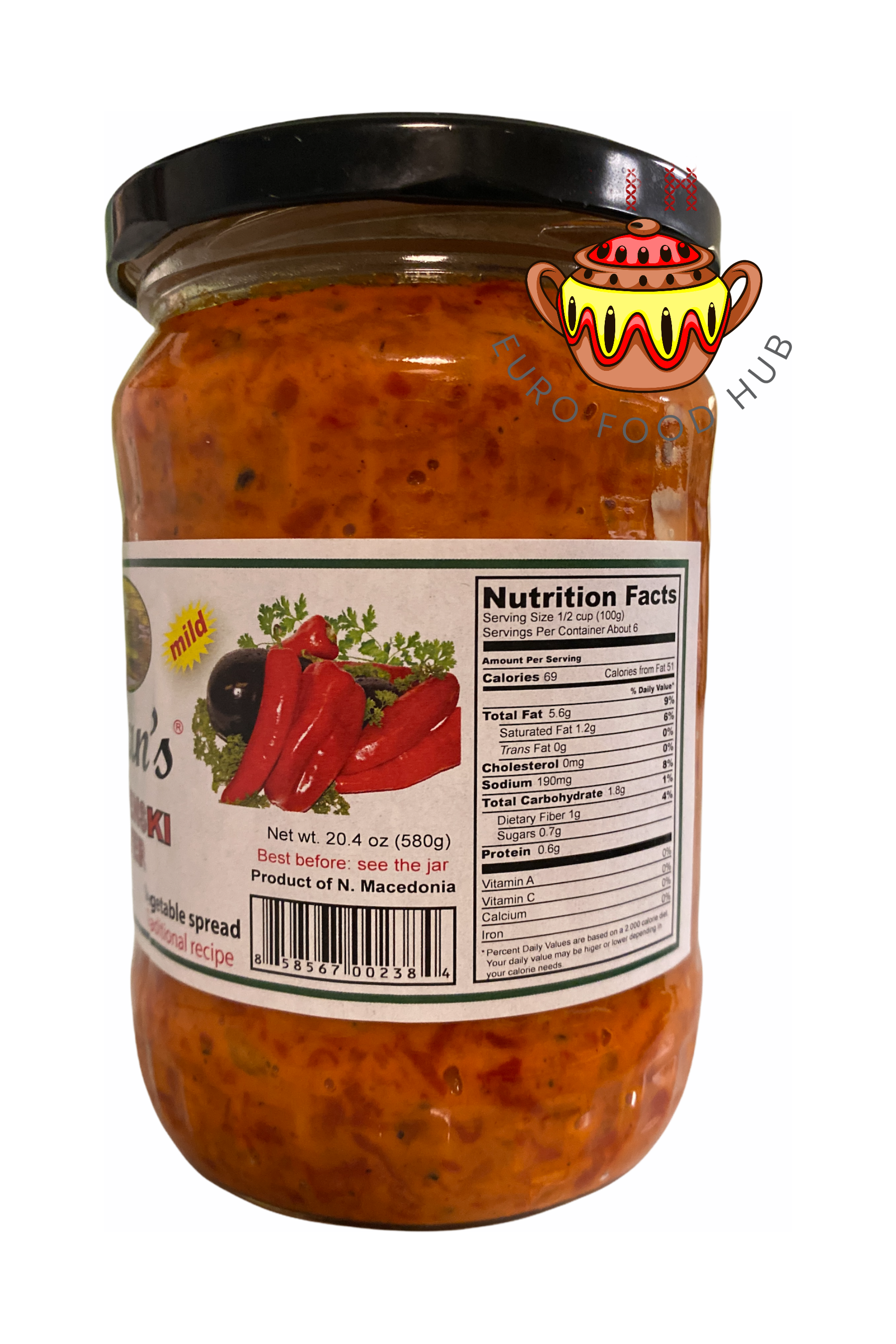 Brian's European Natural Products - DOLNENSKI Ajver (Ajvar) - Hot or Mild