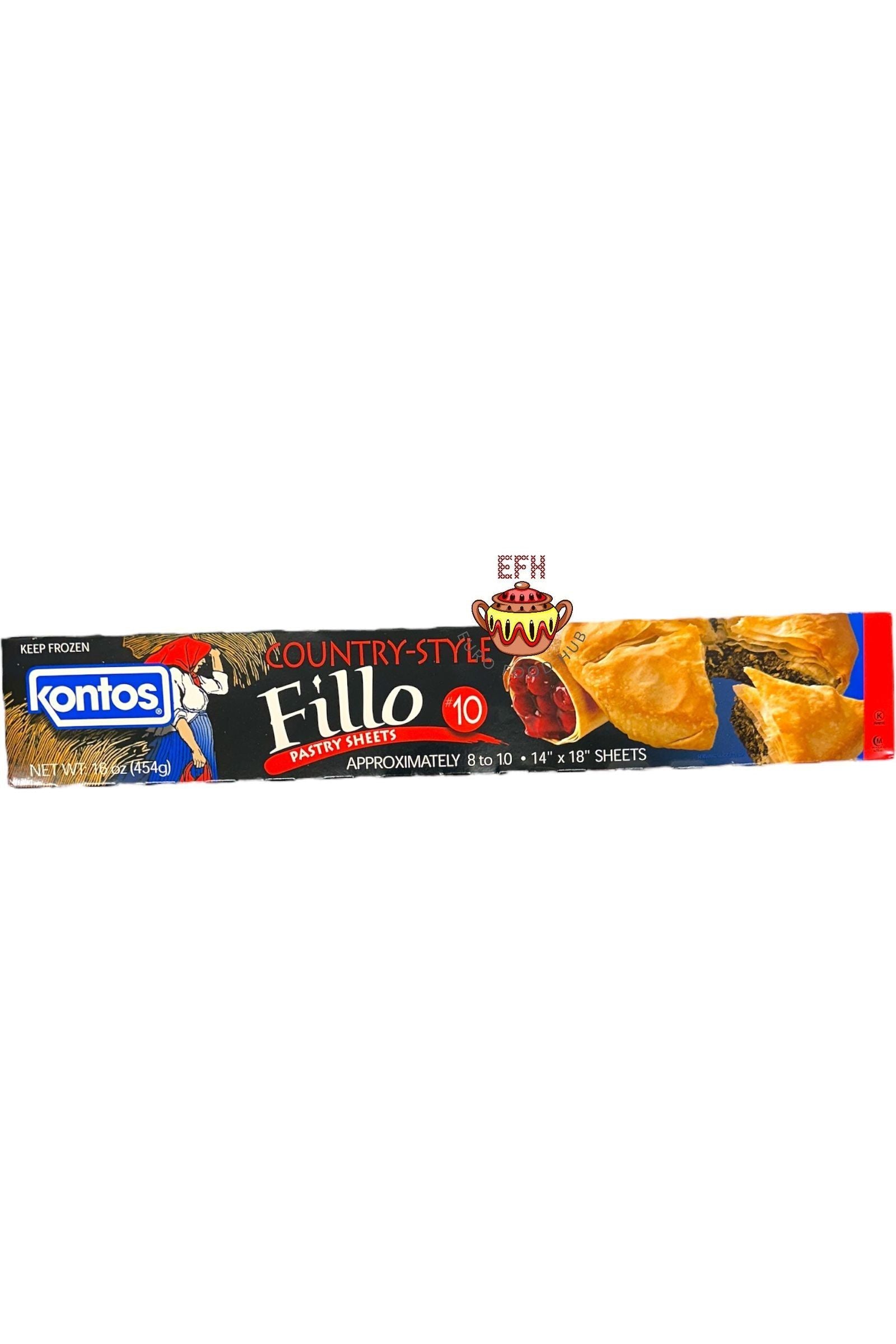 Kontos Fillo Dough - Phyllo Pastry Sheets - Available in #4,#5,#7,#10