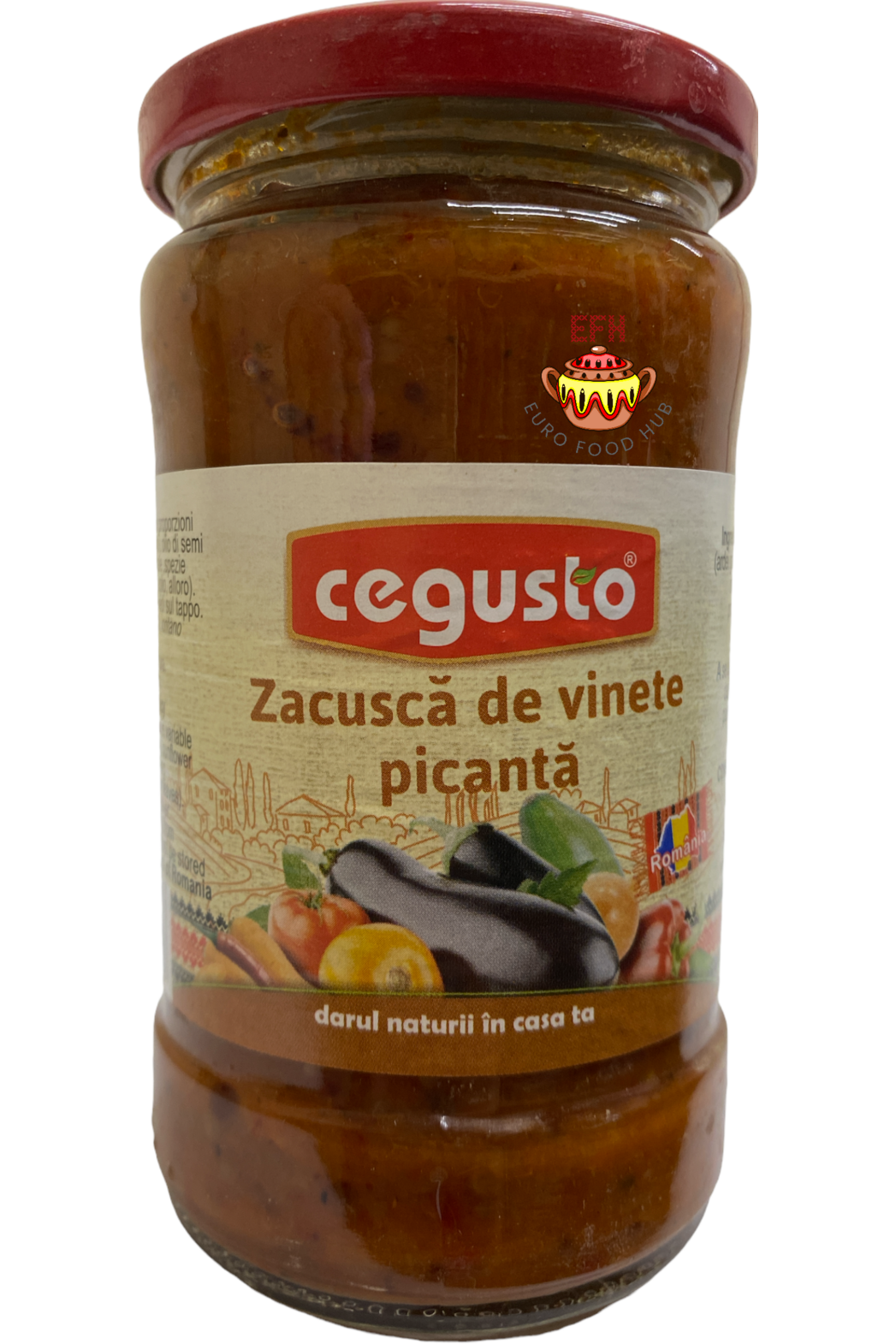 Zacusca de Vinete Picanta - CEGUSTO - Romanian Veggie Relish - Spicy