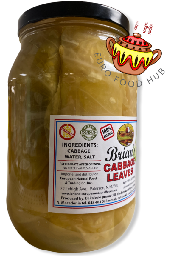 Brian’s European Natural Products - CABBAGE LEAVES - 1.7kg