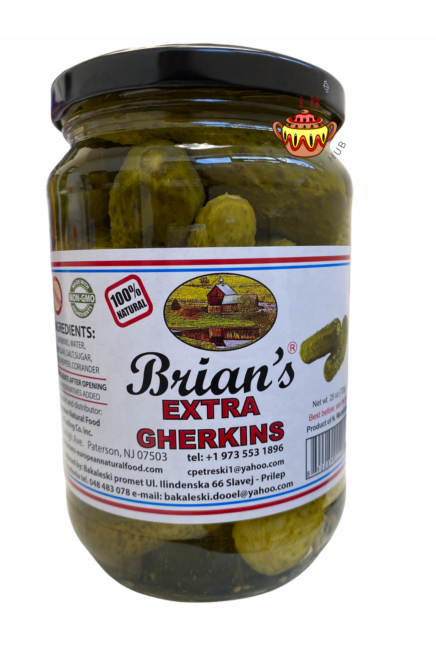 Brian's EXTRA GHERKINS - Pickles - 720g