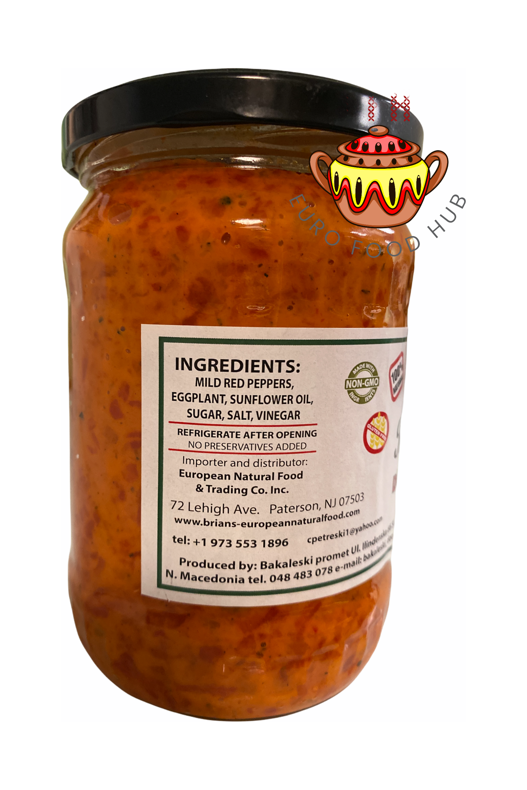 Brian's European Natural Products - DOLNENSKI Ajver (Ajvar) - Hot or Mild