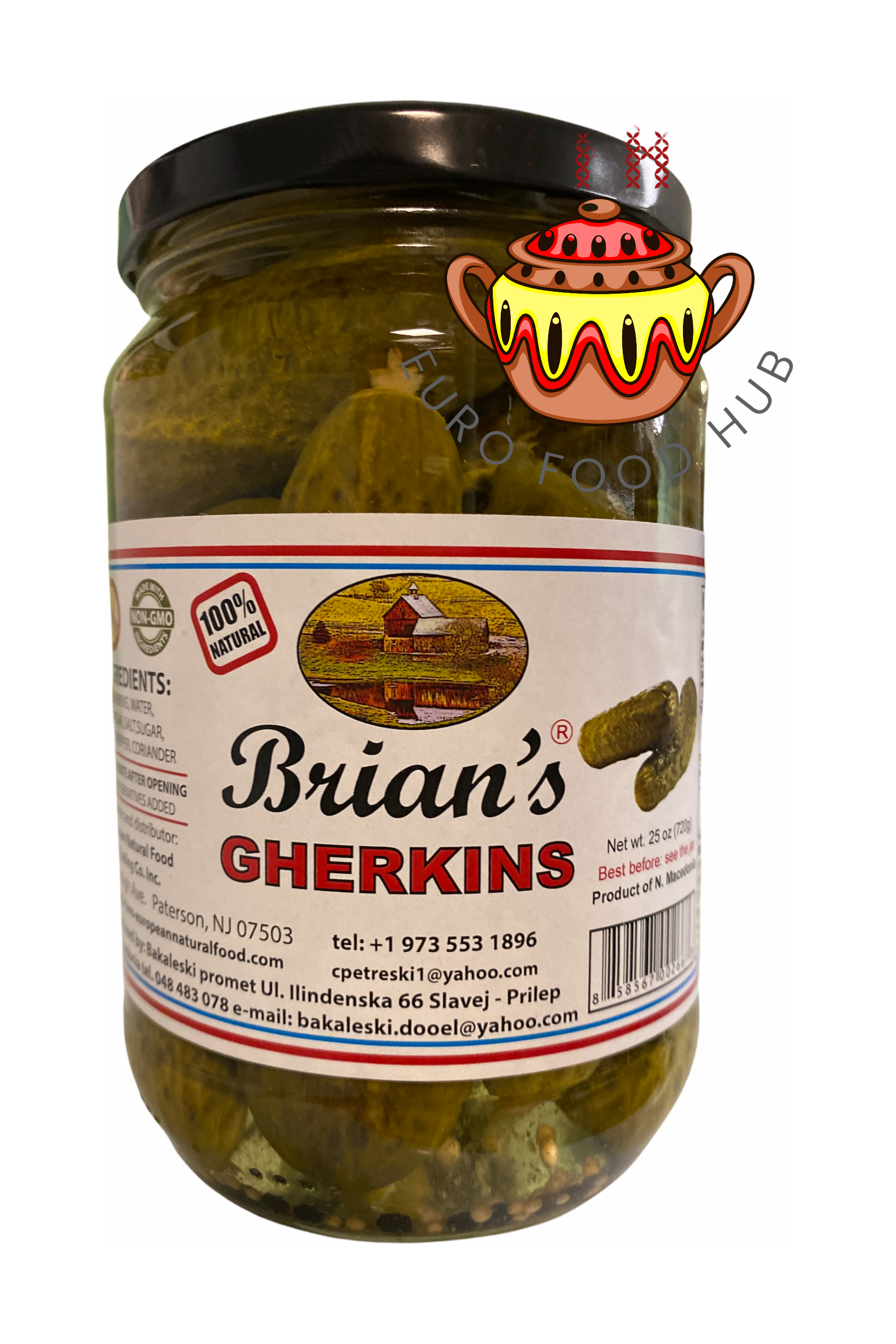 Brian's GHERKINS - Pickles - 720g