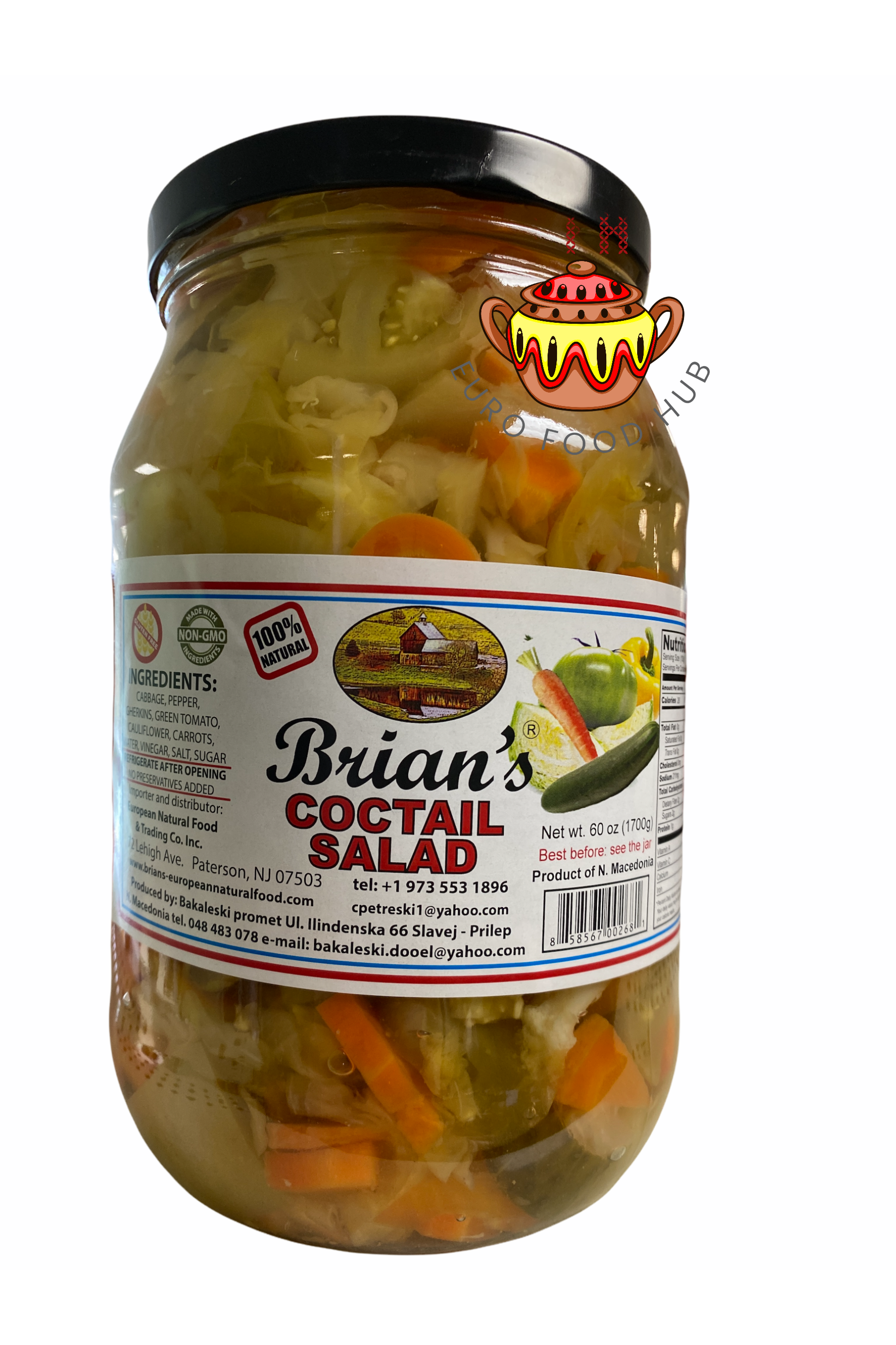 Brian's Cocktail Salad - Mixed Pickle - 1.7kg