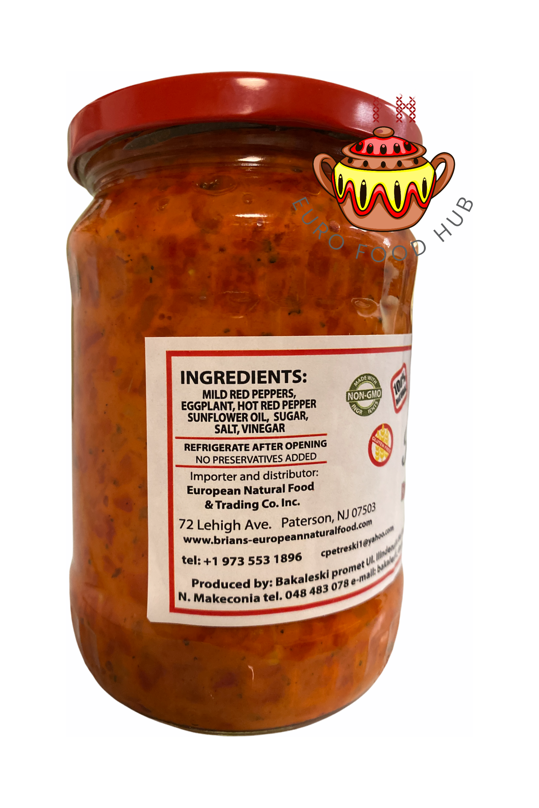 Brian's European Natural Products - DOLNENSKI Ajver (Ajvar) - Hot or Mild