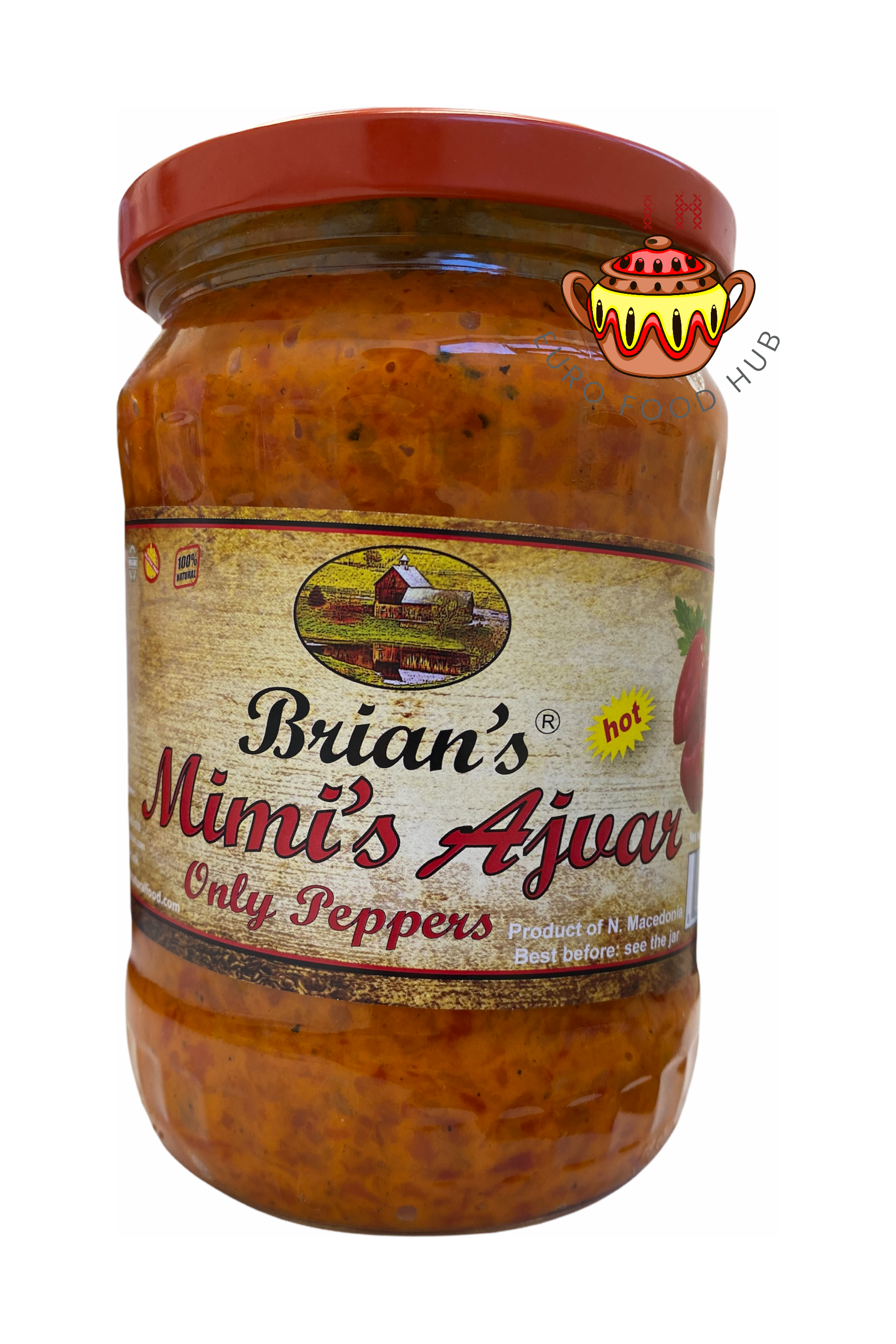 Brian's Mimi's Ajvar - Only Peppers - 550g