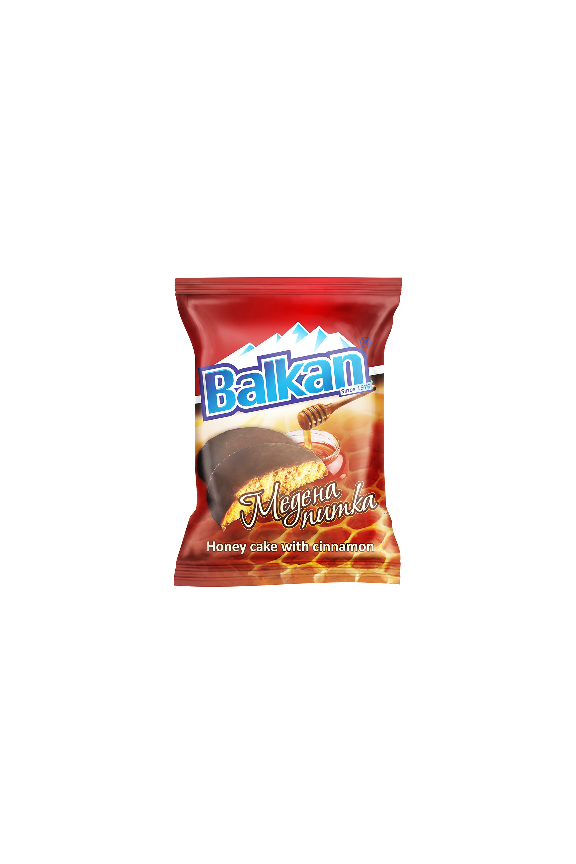 BALKAN - Chocolate Coated HONEY CAKE - MEDENKA - 40g