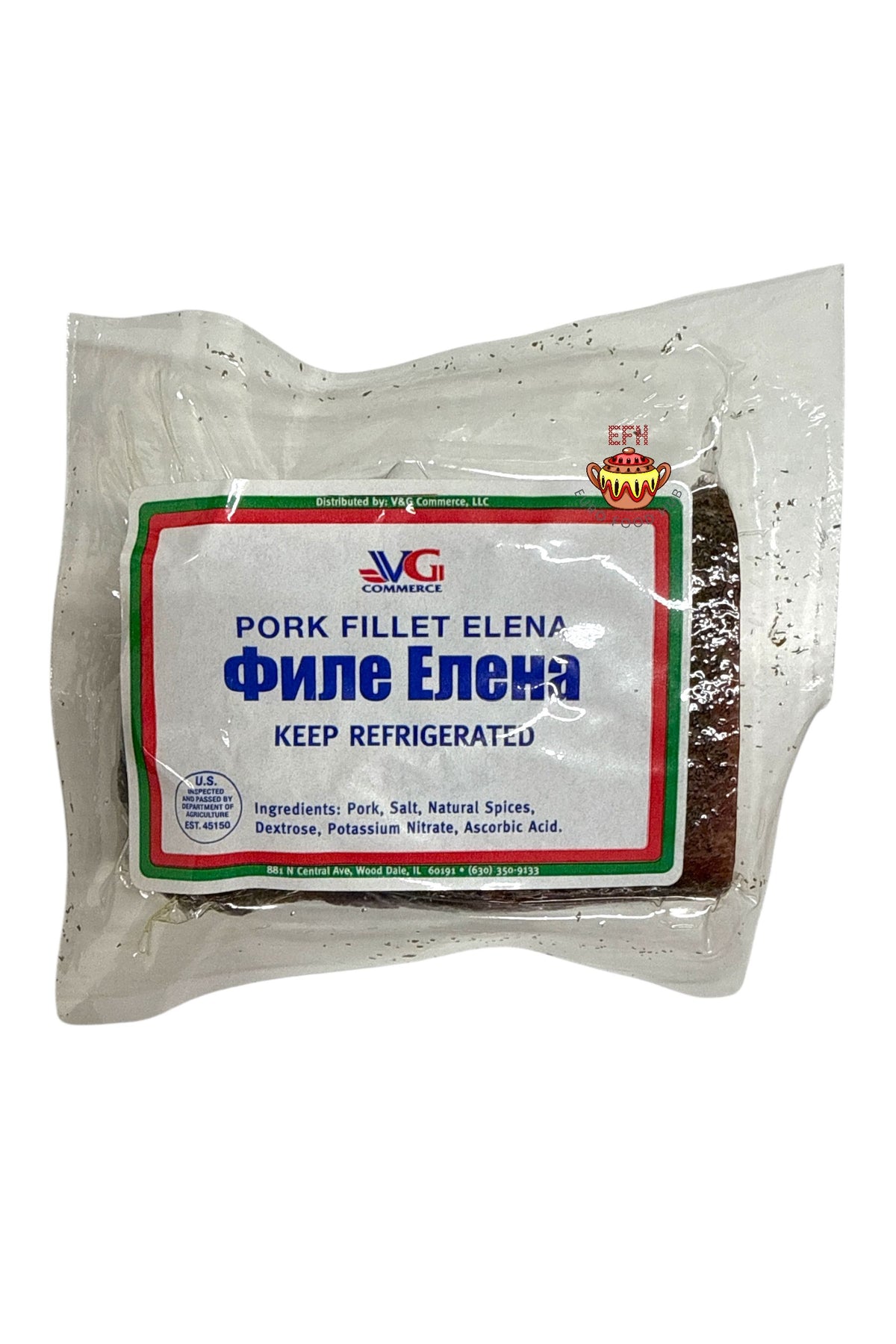 Bulgarian Traditional Dry Cured Pork Filet - ELENA - V&G — Euro Food ...