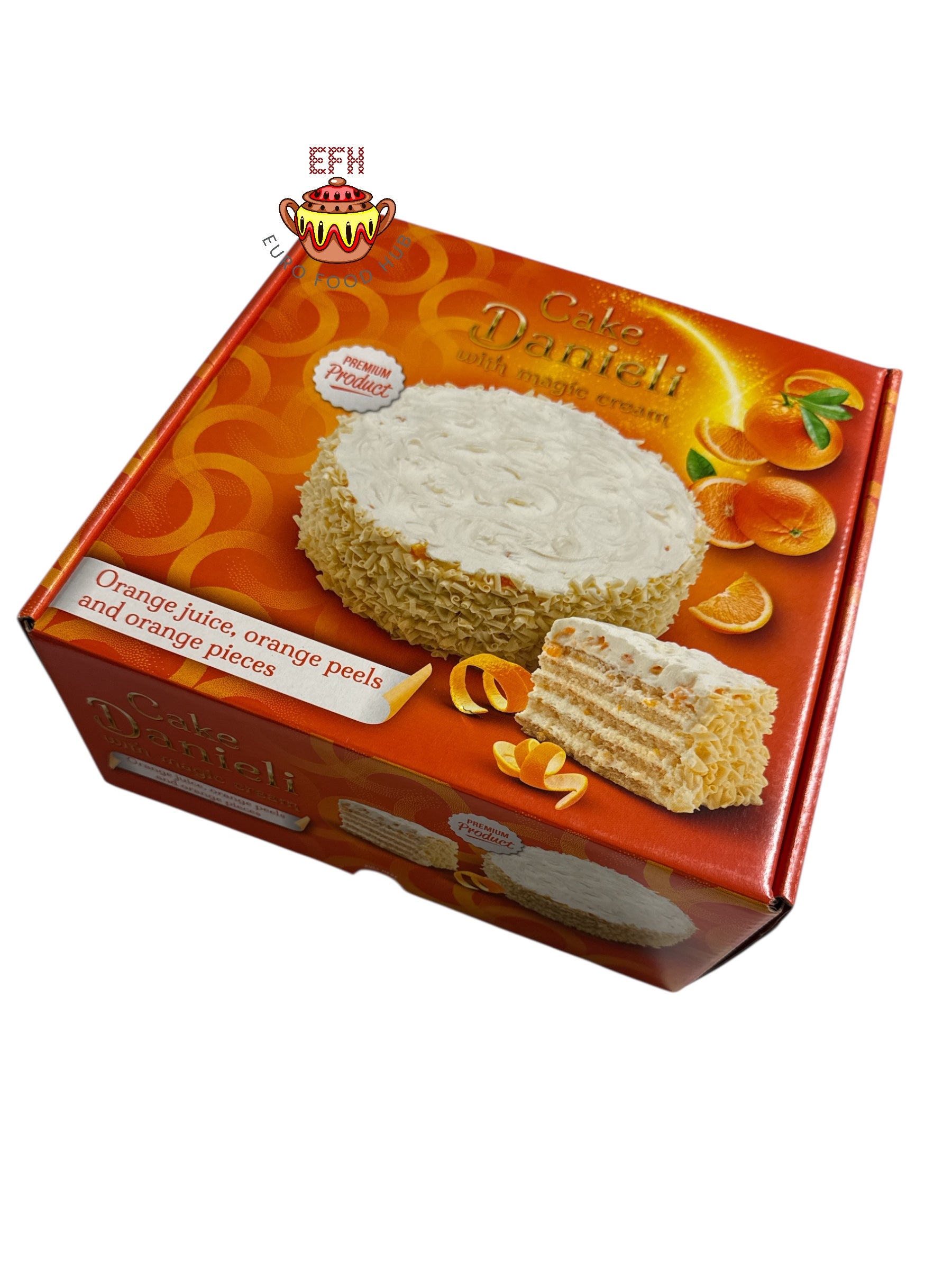 Cake DANIELI - with Magic Cream - Orange Juice, Orange Peels and Orange Pieces - 1.6kg