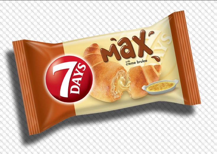 7 Days Croissant - MAX - with Creme Brulee Flavor Filling - 92g
