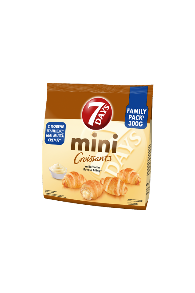 7 Days MINI Croissants - Millefeuille Flavor Filling - FAMILY PACK - 300g