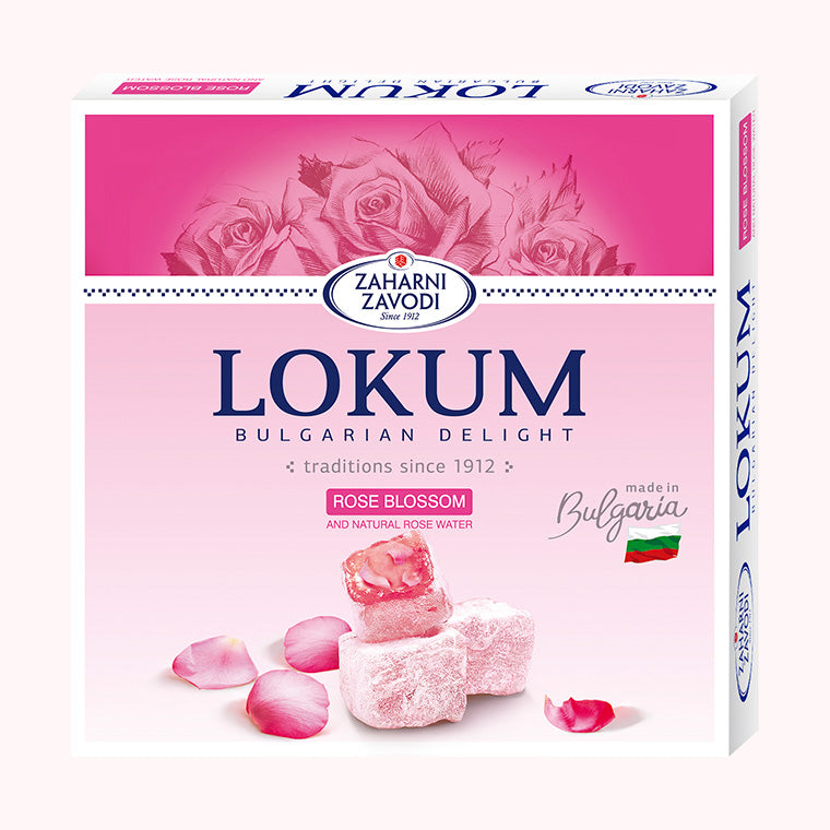 Lokum - Bulgarian Delight Zaharni Zavodi - with ROSE PETALS - 170g