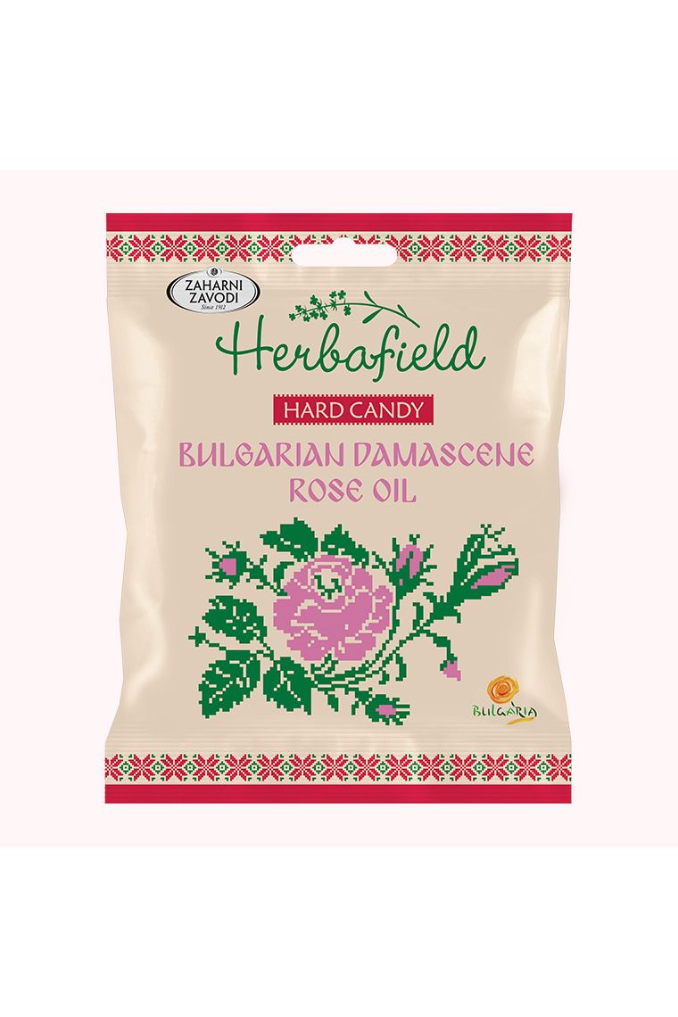 Herbafield - Hard Candy with Bulgarian Damascene ROSE OIL - 49g