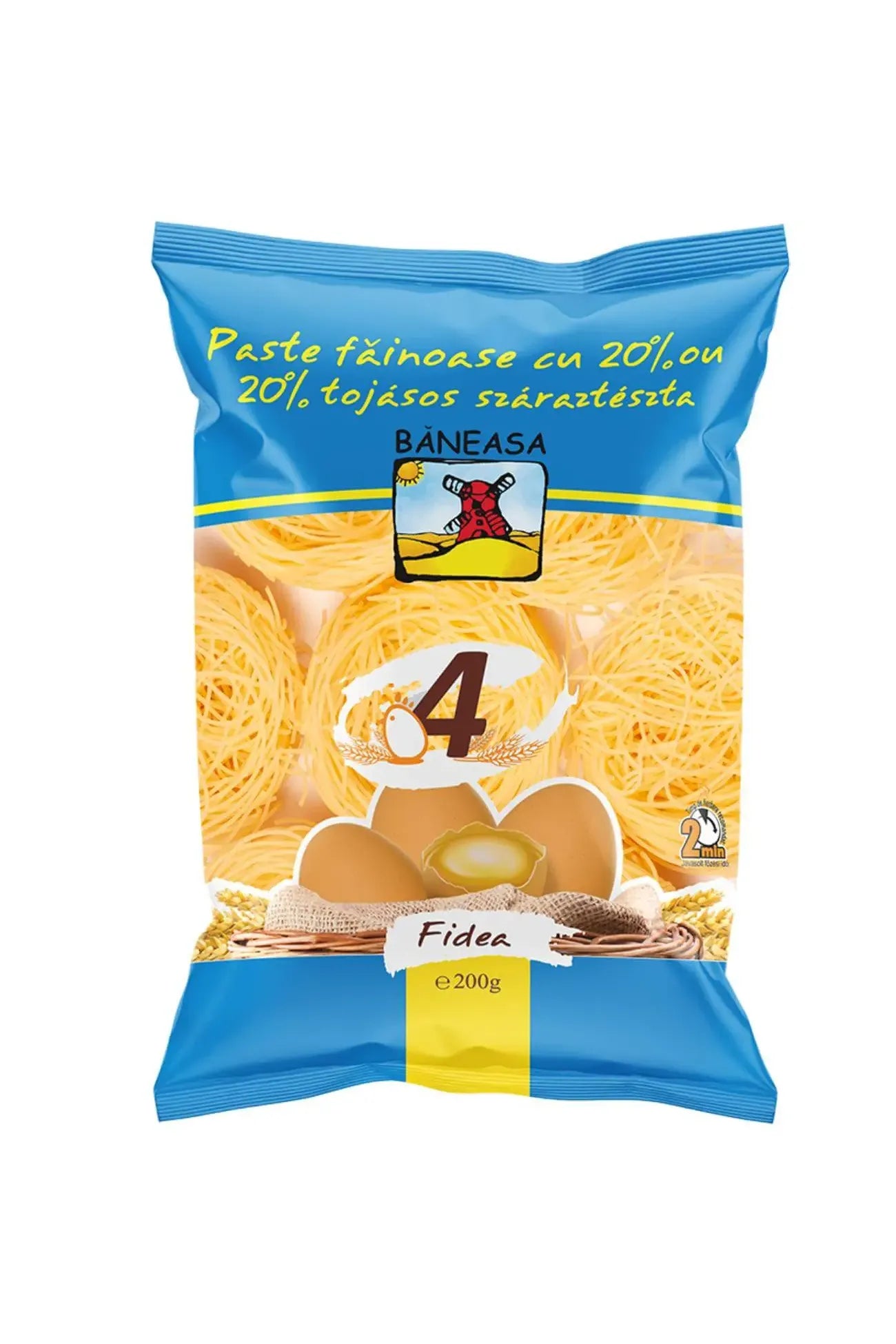 Baneasa Noodle Nests Fide with 4 EGGS - Fidea cu Ou - 200g