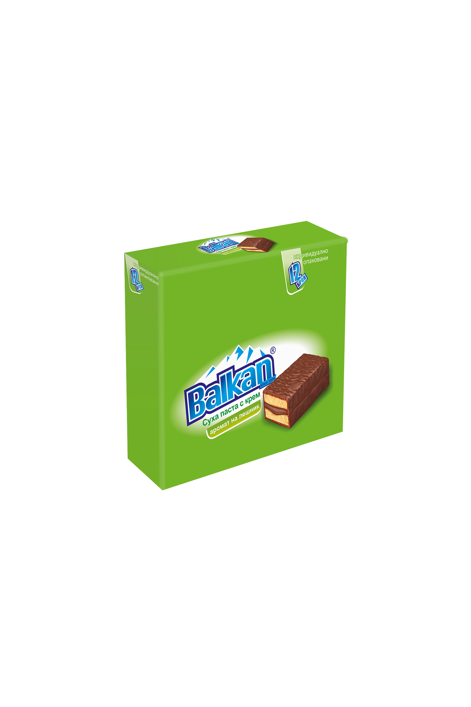BALKAN - Cake Bar - HAZELNUT - Box of 12x35g