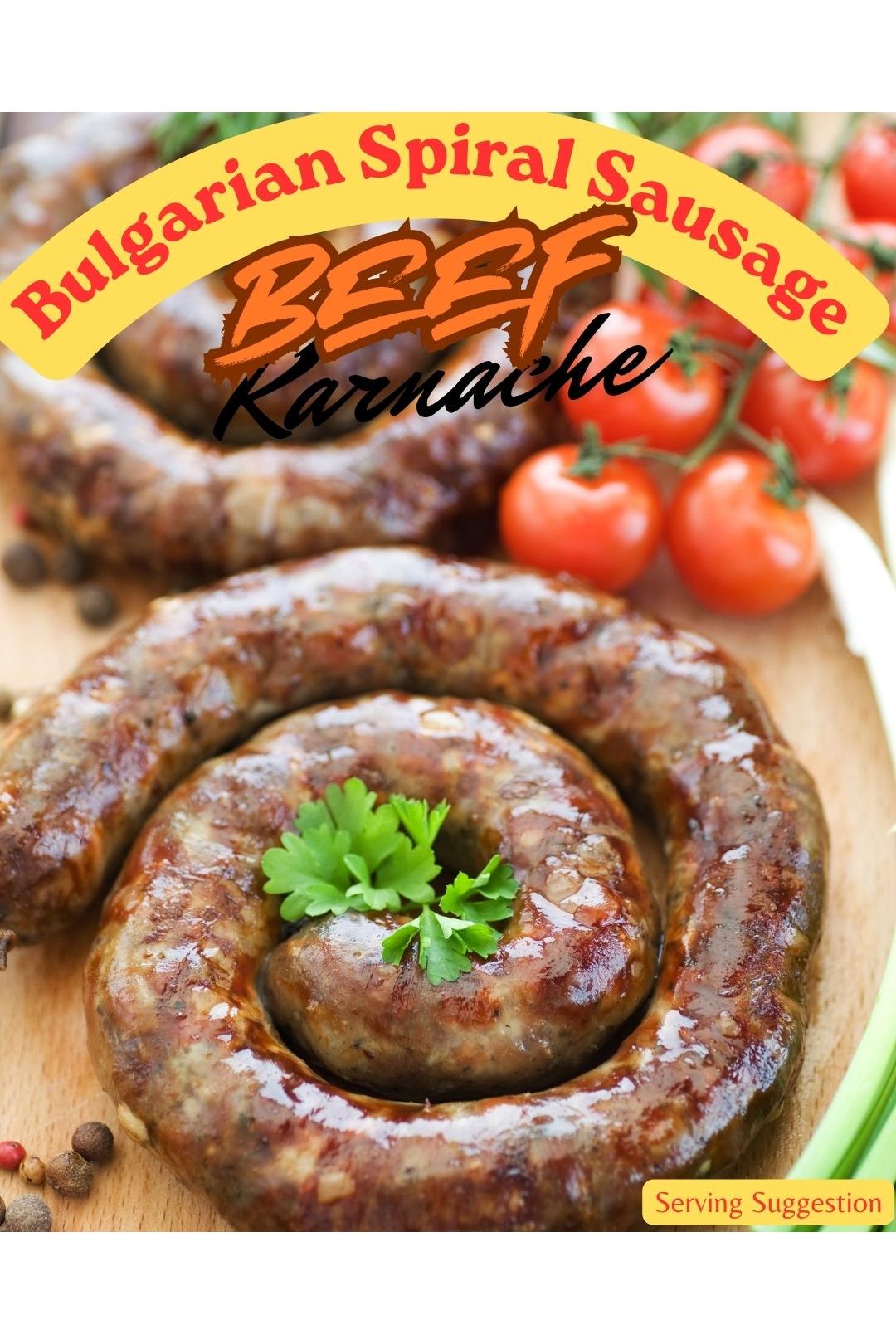 Bulgarian Spiral Sausage - KARNACHE /RAW-FROZEN/ - BEEF - 1lb
