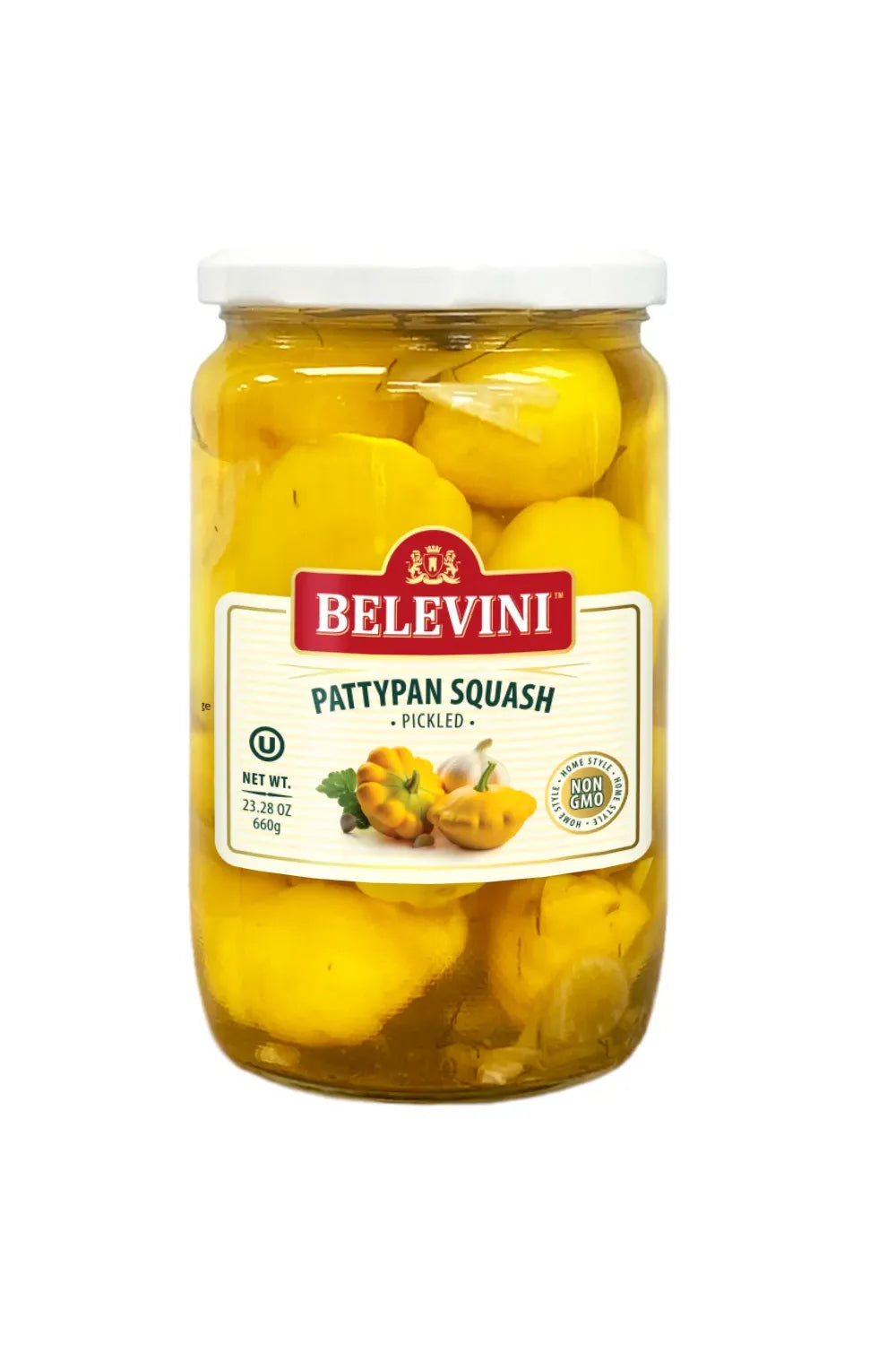 BELEVINI - Pickled PATTYPAN SQUASH - 660g
