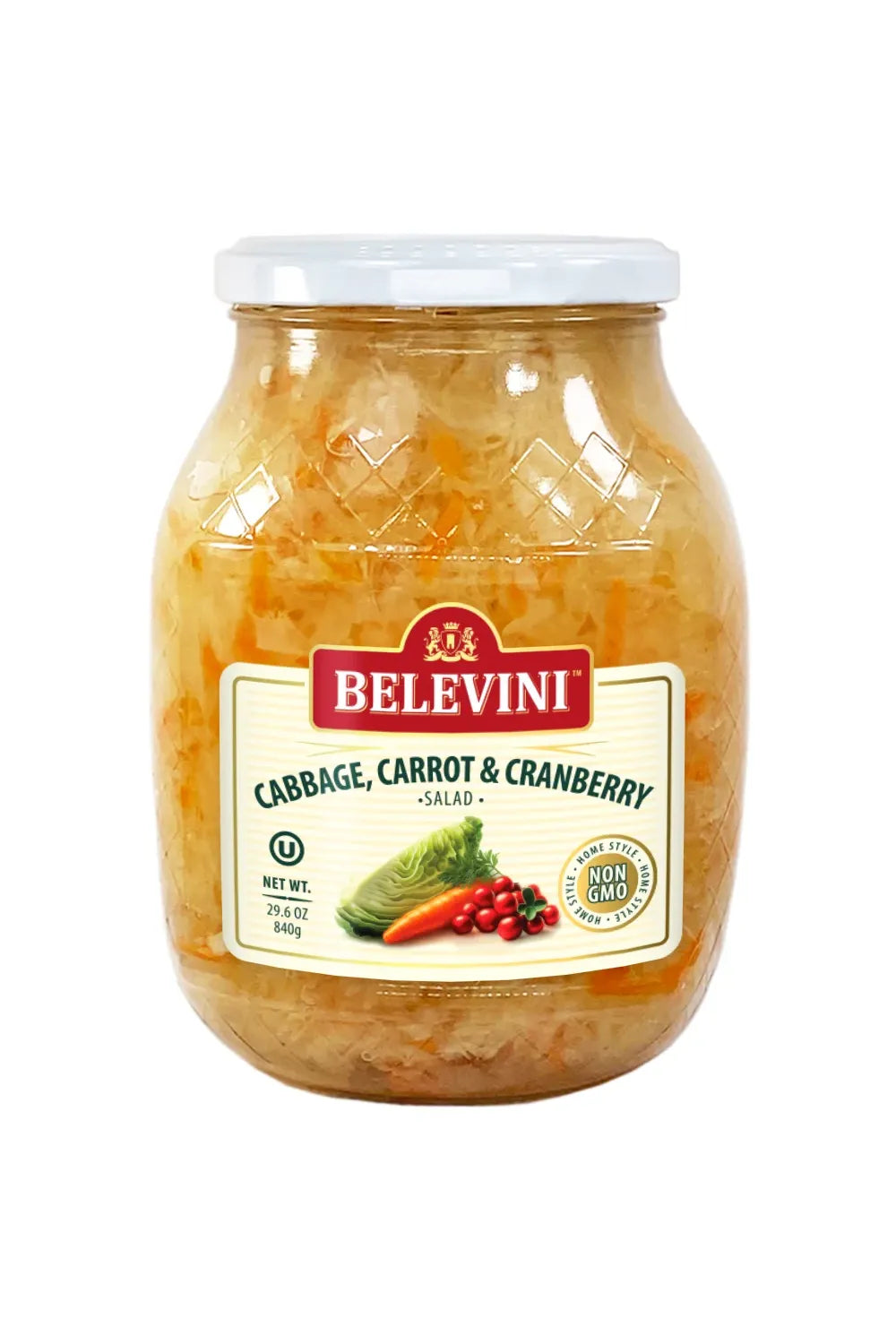 BELEVINI - CABBAGE, CARROT & CRANBERRY SALAD - 840g