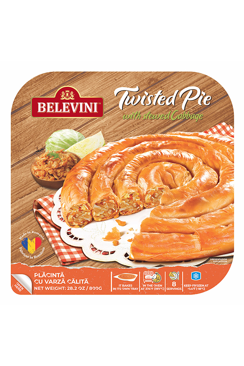 BELEVINI - Traditional Swirl Pie with CABBAGE - 800g