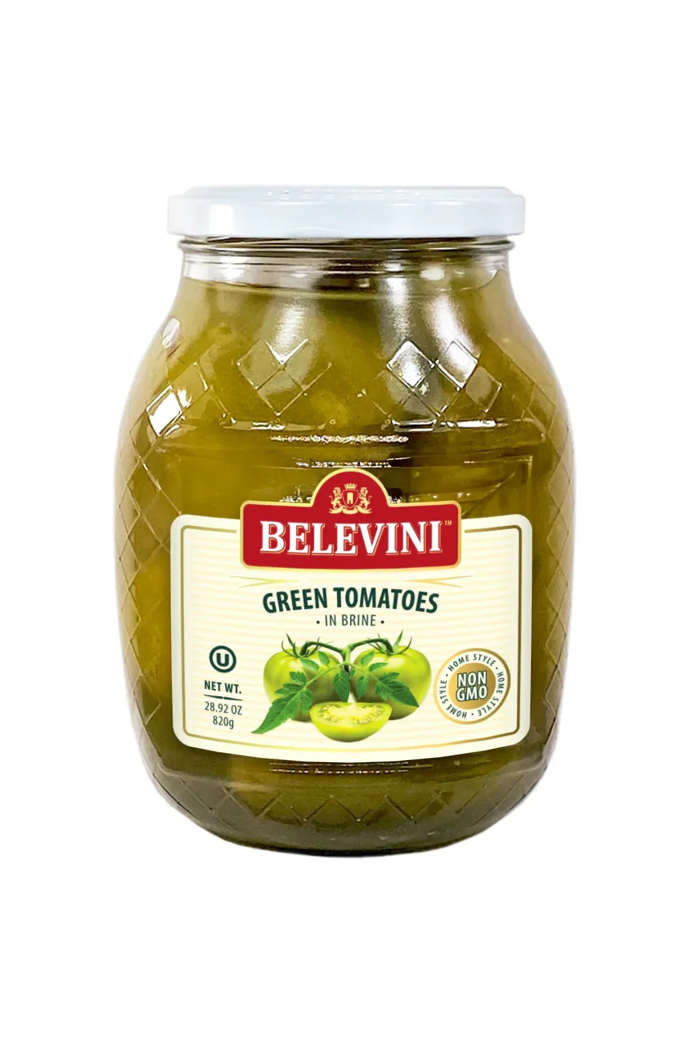 BELEVINI - GREEN TOMATOES in Brine - 820g