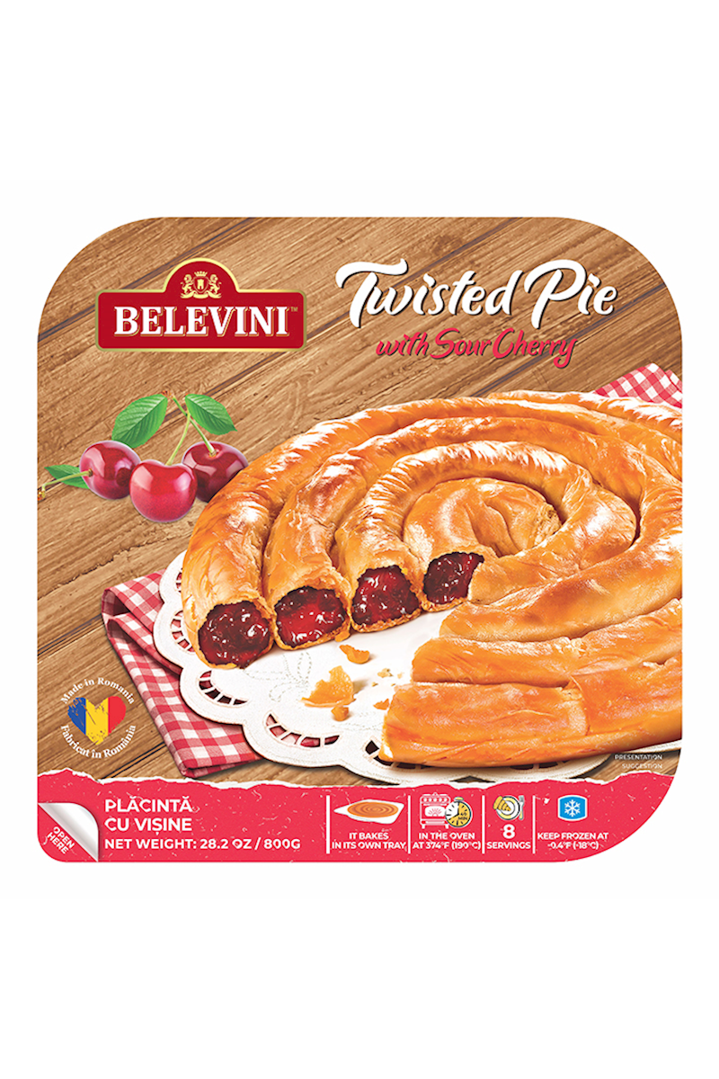 BELEVINI - Traditional Swirl Pie with SOUR CHERRY - 800g