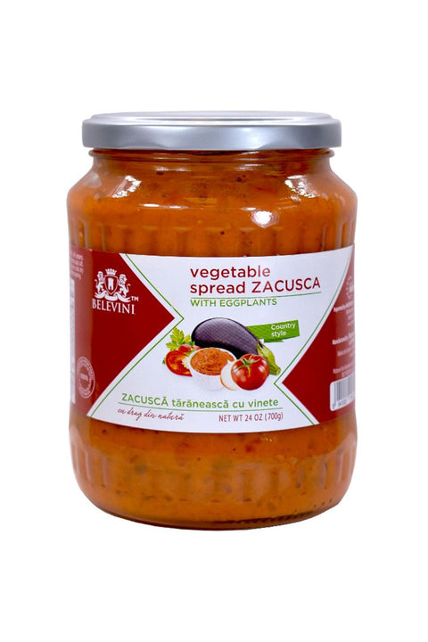 BELEVINI - Romanian Vegetable Spread - with EGGPLANTS - Country Style - 700g