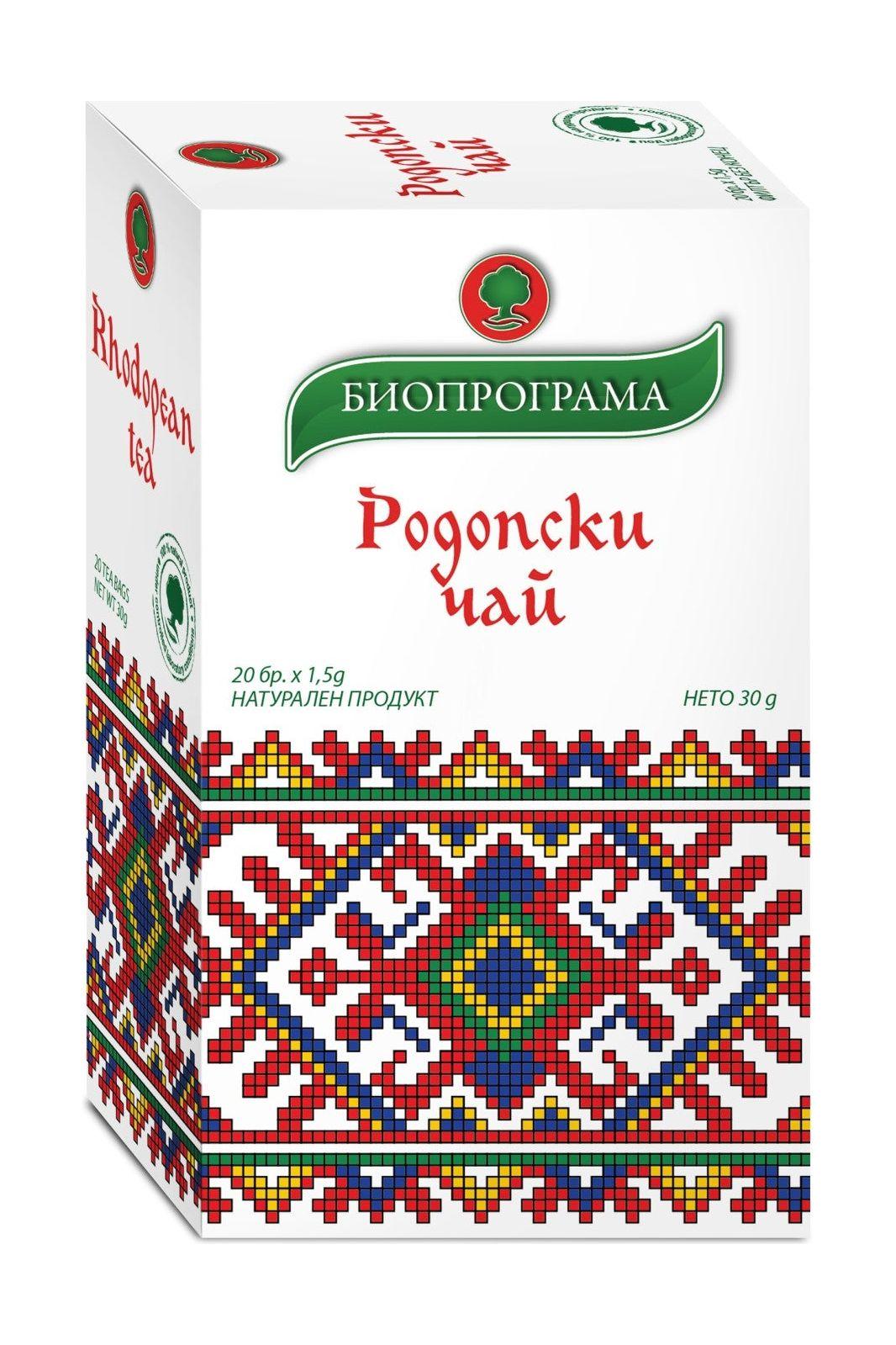 Bioprograma Bulgarian Tea - RHODOPEAN - 20 teabags