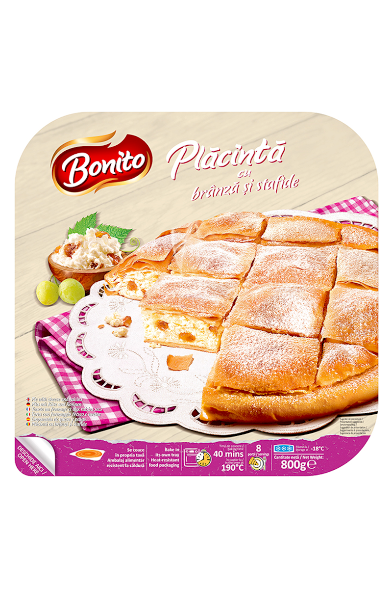 BONITO - Traditional Sweet Pie with CHEESE & RAISINS - 800g