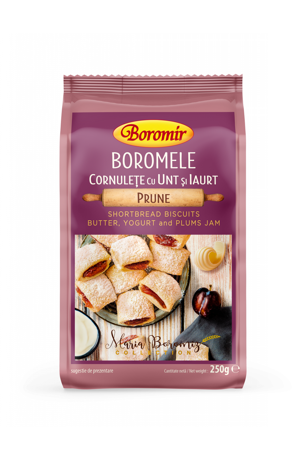 Boromir Short Bread Cookies with Butter, Yogurt and Plum Jam Filling