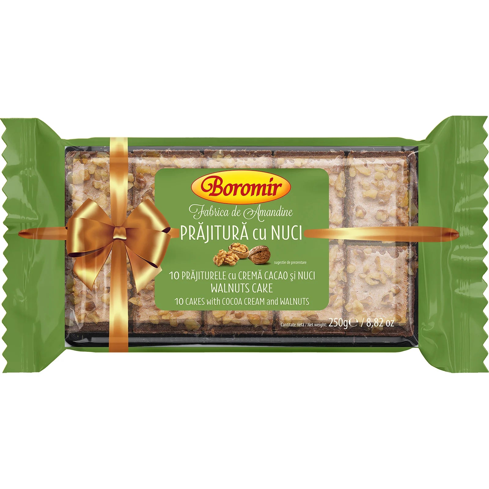 Boromir Cake Bars with Walnuts - 250g - Prăjitură cu Nuci