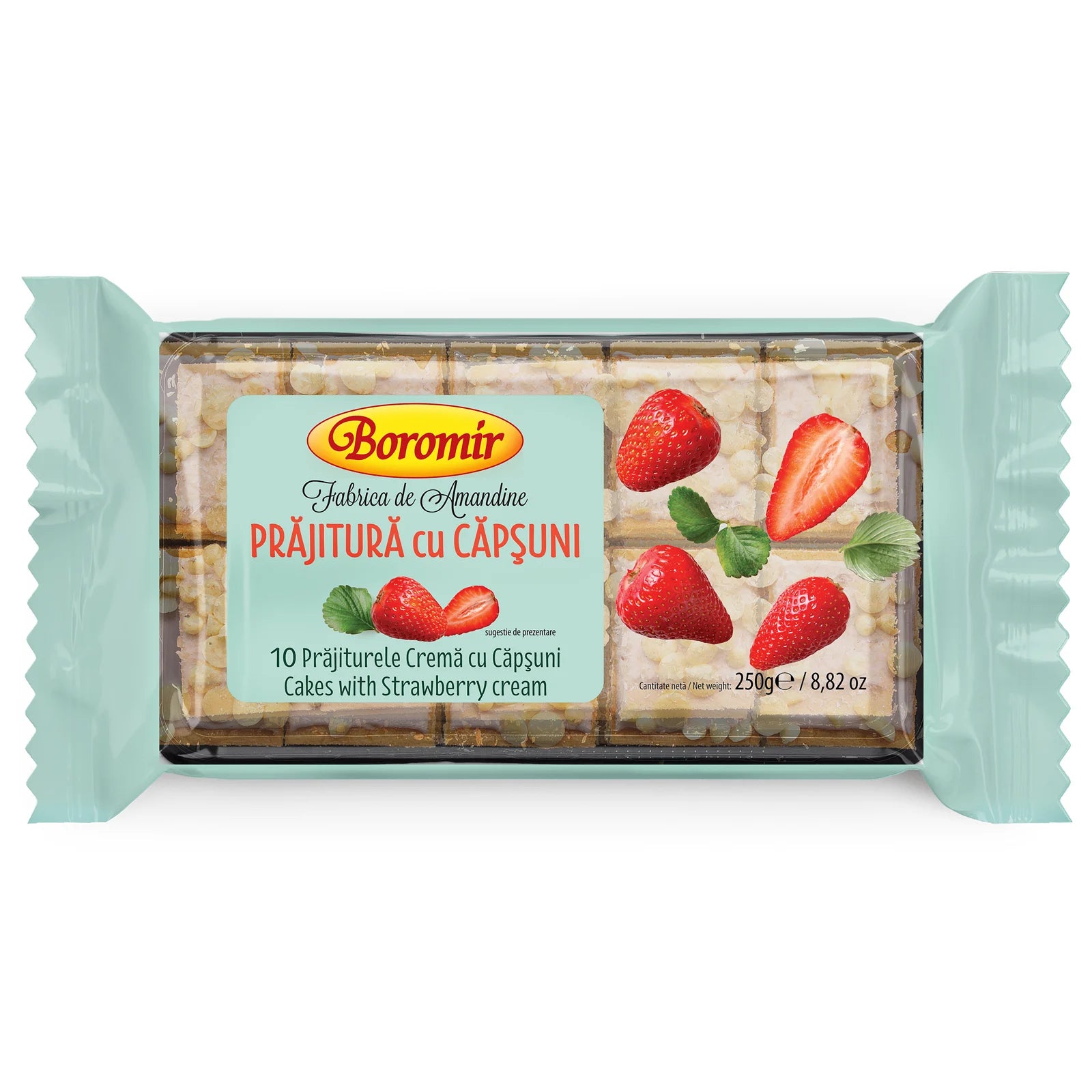 Boromir Cake Bars with STRAWBERRY - 250g - Prăjitură cu căpșuni