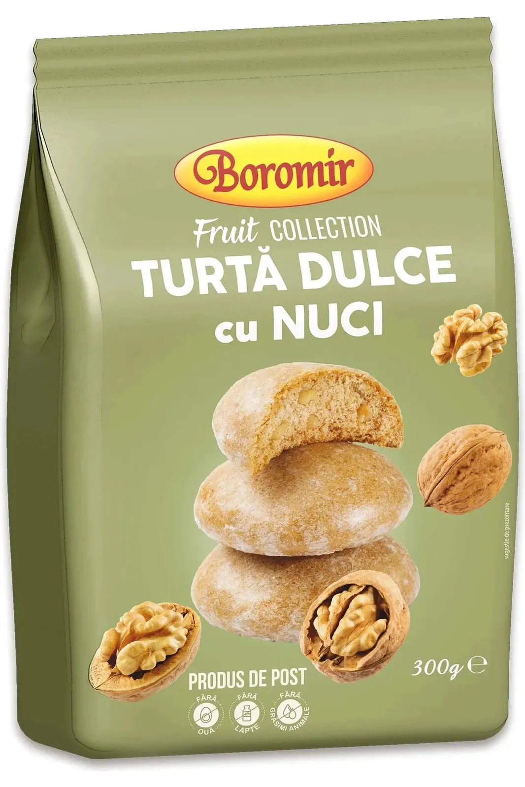 Boromir Gingerbread Cookies with Walnuts - Turta Dulce cu Nuci - 300g